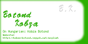 botond kobza business card